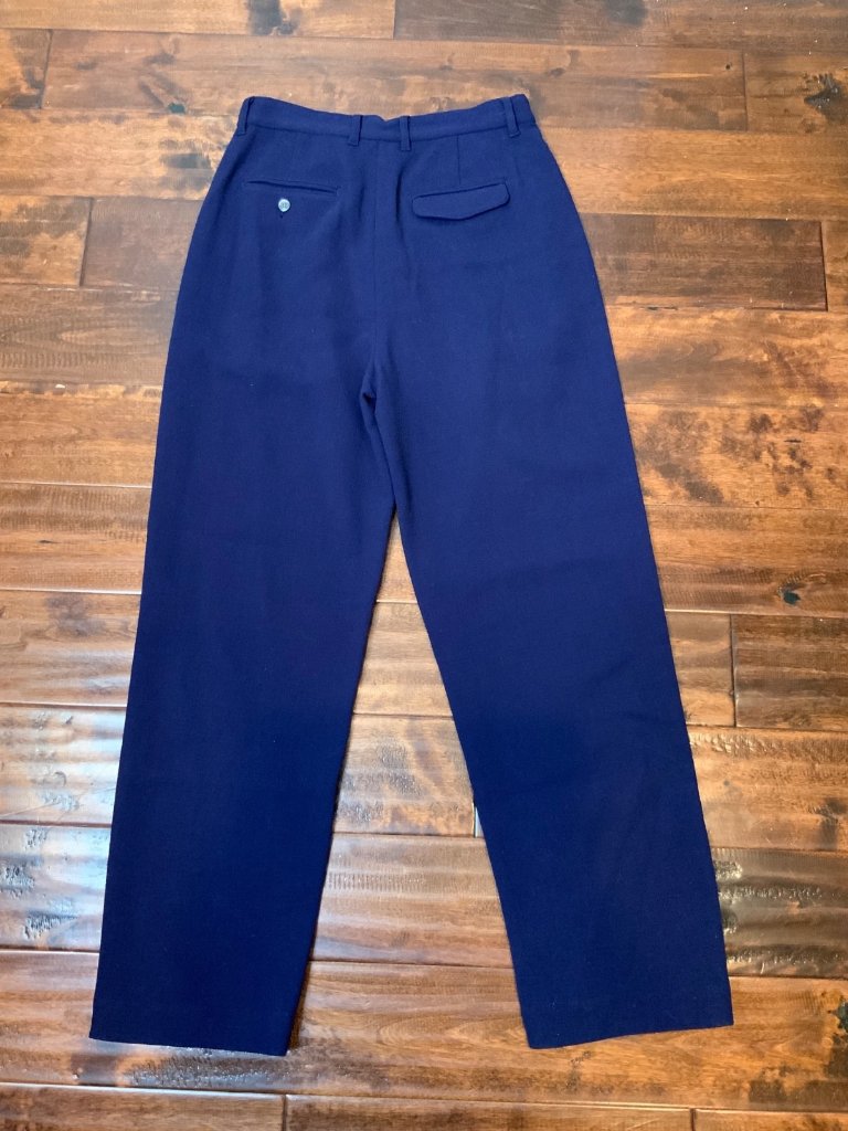 Alex Mill X Becky Malinsky Holiday Things Blue Pleated Pants, Size 4, Nwt $295 — image 4 of 6